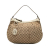 Gucci B Gucci Brown Canvas Fabric GG Sukey Shoulder Bag Italy