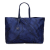 Bottega Veneta B Bottega Veneta Blue Midnight Blue Nylon Fabric Intrecciolusion Tote Italy