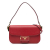 Prada B Prada Red Saffiano Leather Lux Embleme Satchel Italy