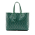 Goyard B Goyard Green Coated Canvas Fabric Goyardine Saint Louis PM France