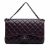 Chanel Classic Double Flap Jumbo Lambskin Leather Matelassè Handbag Purple