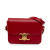 Celine Triomphe Teen Shiny Calfskin Leather Flap Crossbody Red