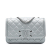 Chanel B Chanel Silver Caviar Leather Leather Small Quilted Metallic Caviar CC Filigree Flap Italy