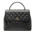 Chanel AB Chanel Black Caviar Leather Leather CC Quilted Caviar Kelly Top Handle Bag Italy