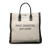 Saint Laurent B Saint Laurent White Ivory Canvas Fabric Linen Rive Gauche North South Tote Italy