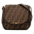 Fendi B Fendi Brown Canvas Fabric Small Zucca Artic Crossbody Italy