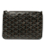 Goyard B Goyard Black Coated Canvas Fabric Goyardine Senat PM France