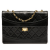 Chanel B Chanel Black Lambskin Leather Leather Medium Quilted Lambskin Mademoiselle Single Flap France