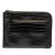 Saint Laurent B Saint Laurent Black Calf Leather Croc Embossed Clutch Italy