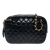 Chanel B Chanel Black Lambskin Leather Leather CC Quilted Lambskin Chain Camera Bag France