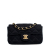 Chanel AB Chanel Black Satin Fabric Extra Mini Rectangular Classic Single Flap Italy