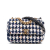 Chanel B Chanel Blue Navy Tweed Fabric Medium Houndstooth 19 Flap Italy