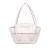 Bottega Veneta B Bottega Veneta White Calf Leather Small skin Maxi Intrecciato Arco Satchel Italy