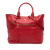 Prada B Prada Red Calf Leather Vitello Daino Open Convertible Tote India