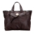 Gucci B Gucci Brown Dark Brown Calf Leather Large Guccissima Hysteria Tote Italy