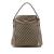 Gucci B Gucci Brown Beige with Gold Light Gold Canvas Fabric Large GG Bella Shoulder Bag Italy