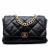 Chanel 19 Maxi Lambskin Leather Matelassè Flap Handbag Black