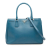 Prada B Prada Blue Saffiano Leather Medium Lux Galleria Satchel Italy