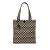 Prada AB Prada Brown Beige Canvas Fabric Embroidered Triangolo Symbole Shopping Tote Italy