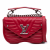Louis Vuitton New Wave Chain PM Leather Flap Crossbody Red