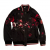 Dolce&Gabbana Bomberjacke aus dunklem Baumwollfrottee mit Blumendruck