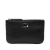 Chanel AB Chanel Black Calf Leather CC Grained skin Zip Pouch Italy