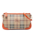 Burberry B Burberry Brown Beige with Orange Coated Canvas Fabric Haymarket Check Peyton Crossbody China