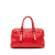 Bottega Veneta B Bottega Veneta Red Nappa Leather Leather Nappa Intrecciato Boston Bag Italy