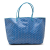 Goyard AB Goyard Blue Coated Canvas Fabric Goyardine Saint Louis GM France