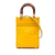 Fendi B Fendi Yellow Calf Leather Mini Sunshine Shopper Tote Italy