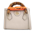 Gucci AB Gucci White Calf Leather Mini skin Bamboo Diana Satchel Italy
