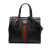 Gucci B Gucci Black Calf Leather Small Web Ophidia Satchel Italy
