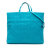 Bottega Veneta B Bottega Veneta Blue Aqua Nappa Leather Leather Nappa Intrecciato Fold Over Tote Italy