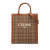 Celine AB Celine Brown Canvas Fabric Small Vertical Cabas Satchel Italy