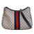 Gucci AB Gucci Brown Beige Coated Canvas Fabric GG Supreme Web Shoulder Bag Italy