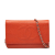 Chanel B Chanel Orange Caviar Leather Leather CC Caviar Wallet On Chain Italy
