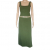 Vince Knitted green tank and matching skirt