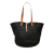 Saint Laurent B Saint Laurent Black Raffia Natural Material Medium Panier Tote Madagascar