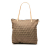 Fendi B Fendi Brown Light Brown Canvas Fabric Zucchino Tote Italy