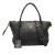 Prada B Prada Black Calf Leather Vitello Daino Zip Top Satchel Romania