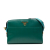 Prada B Prada Green with Blue Turquoise Saffiano Leather Bicolor Vernice Esplanade Crossbody Italy