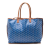 Goyard B Goyard Blue Coated Canvas Fabric Goyardine Reversible Pertuis PM France
