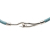 Hermès B Hermès Blue Light Blue Calf Leather Woven and Palladium Plated Jumbo Hook Choker Necklace France