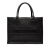 Christian Dior AB Dior Black Calf Leather Medium Embossed Book Tote Italy