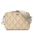Christian Dior AB Dior Brown Beige Coated Canvas Fabric CD Diamond Zipped Pouch with Strap Italy