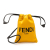 Fendi AB Fendi Yellow Nappa Leather Leather Mini Nappa Drawstring Pouch Italy