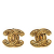 Chanel AB Chanel Gold Gold Plated Metal Quilted CC Clip On Earrings France