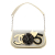 Chanel AB Chanel Gray with Yellow Light Yellow Canvas Fabric CC Camellia No. 5 Shoulder Bag Italy