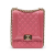 Chanel AB Chanel Pink Caviar Leather Leather Quilted Caviar North South Boy Flap Italy