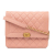 Chanel B Chanel Pink Caviar Leather Leather Quilted Caviar Square Boy Wallet On Chain Italy